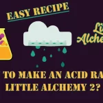 How to make Acid Rain in Little Alchemy 2? with an acid rain image in the middle.