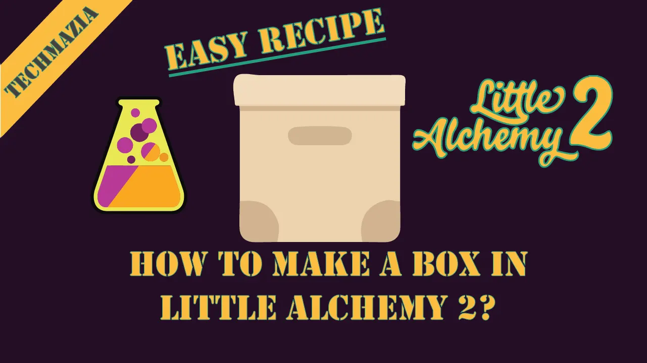 How to make Box in Little Alchemy 2? with the box item in the middle of the image.