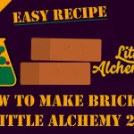 How to make Brick in Little Alchemy 2? with the brick icon in the middle of the image.