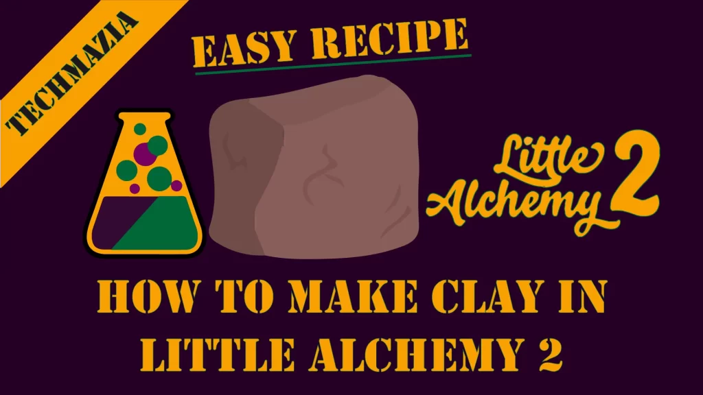 How to make Clay in Little Alchemy 2? with the clay item in the middle of the image.