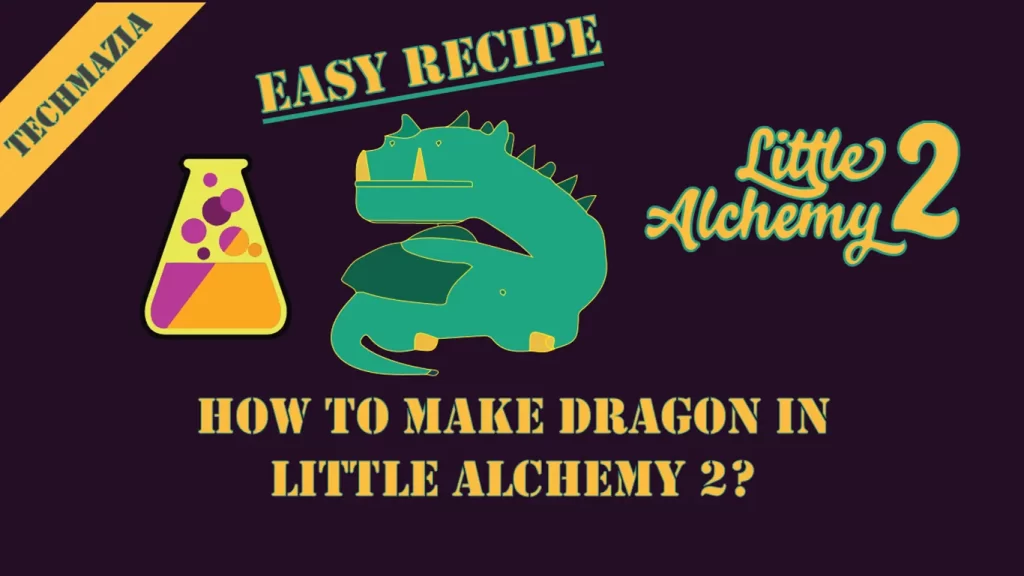 How to make a dragon in Little Alchemy 2? with the dragon icon in the middle of the screen.