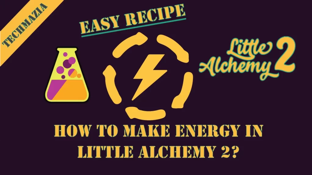 How to make energy in Little Alchemy 2? with the Energy icon in the center of the Image