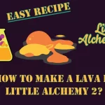 How to make Lava in Little Alchemy 2? with the Lava icon in the middle of the Image.