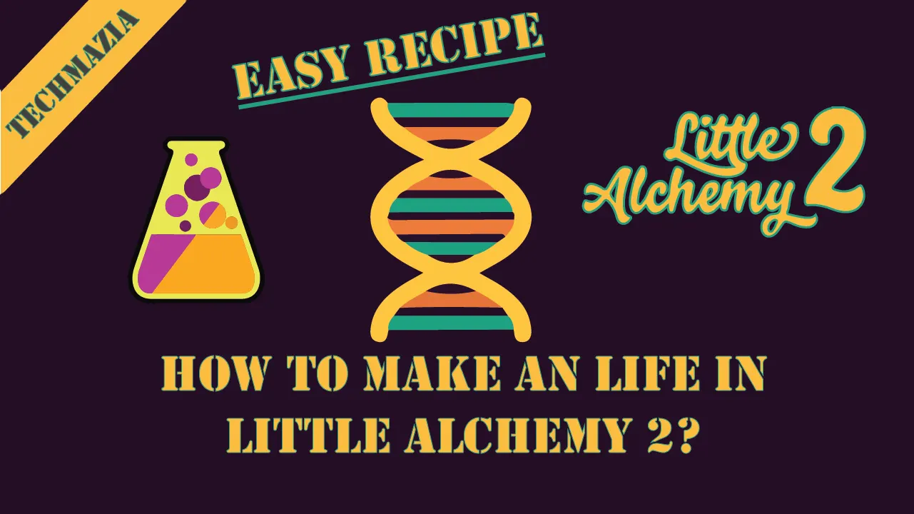 How to make Life in Little Alchemy 2? with the Life DNA icon in the center of the screen.