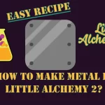How to make Metal in Little Alchemy 2? with the Metal icon in the middle of the image.