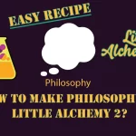 How to make Philosophy in Little Alchemy 2? with philosophy icon between the screen