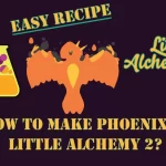 How to make Pheonix in Little Alchemy 2? with the Phoenix icon in the middle of the image.