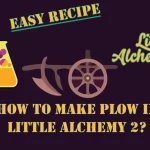 How to make Plow in Little Alchemy 2? with the Plow icon in the middle of the image.