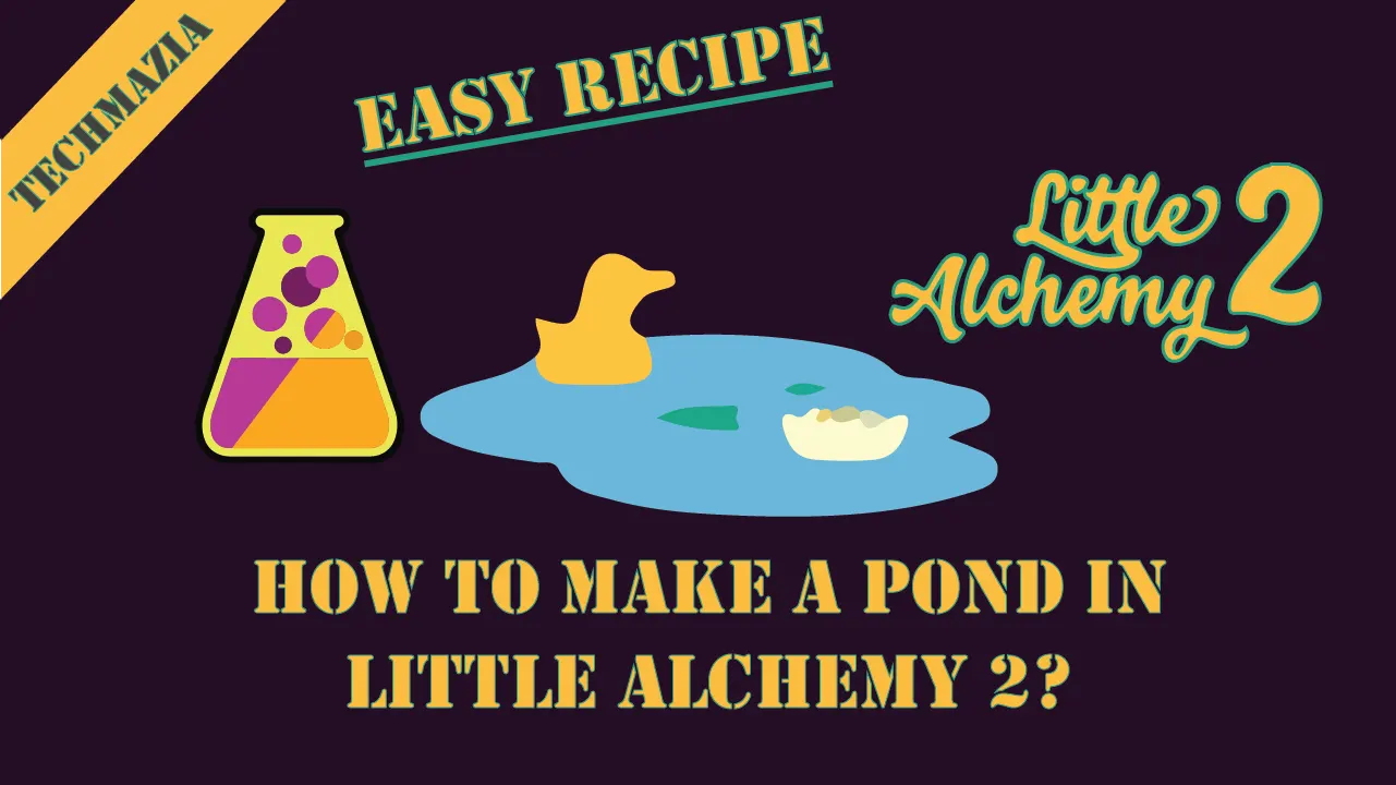How to make Pond in Little Alchemy 2? with the pond icon in the middle of the image.