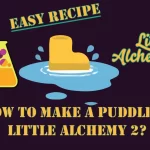 How to make Puddle in Little Alchemy 2? with the Puddle icon in the center of the Image.