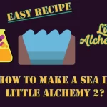 How to make Sea in Little Alchemy 2? with the sea icon in the middle of the image.