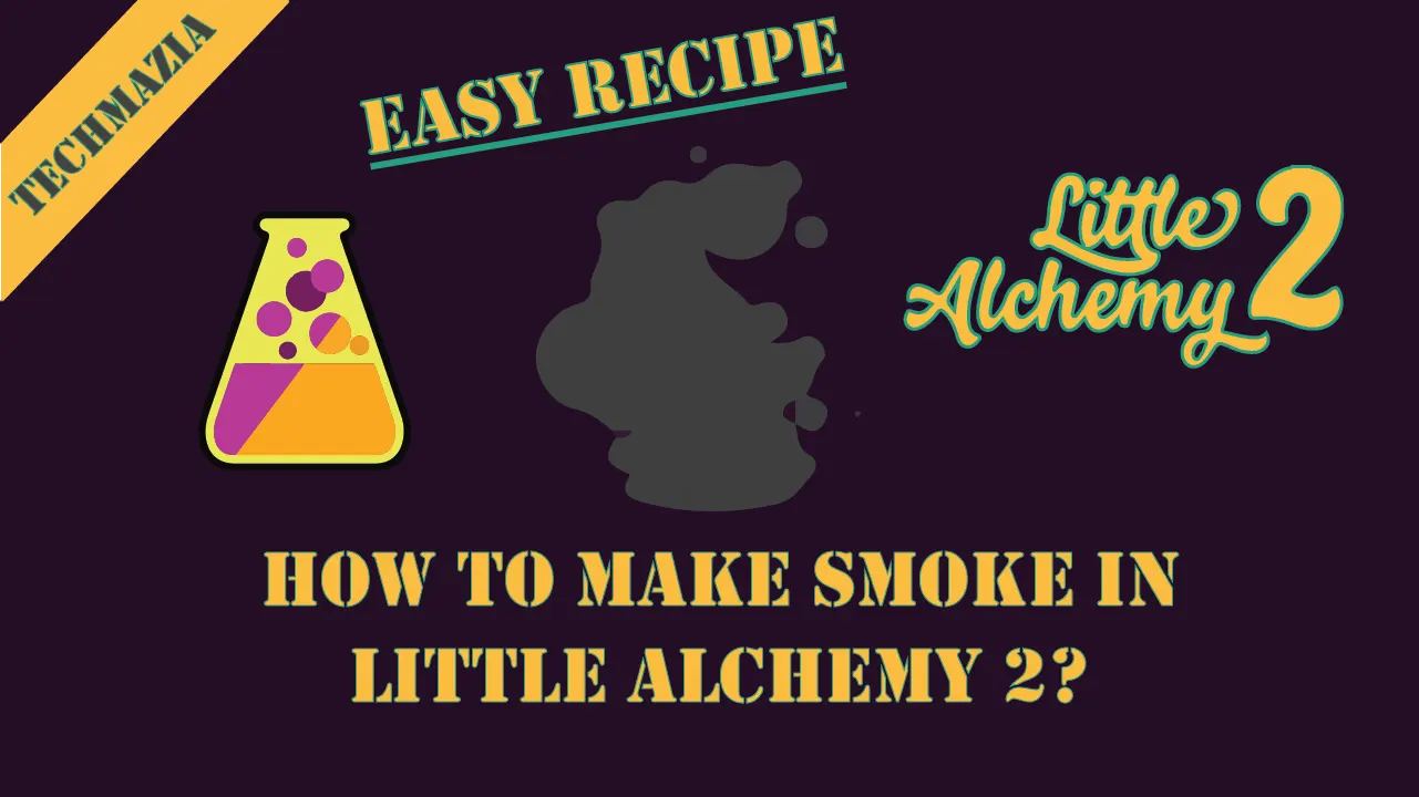 How to make Smoke in Little Alchemy 2? with the smoke icon in the middle of the image.