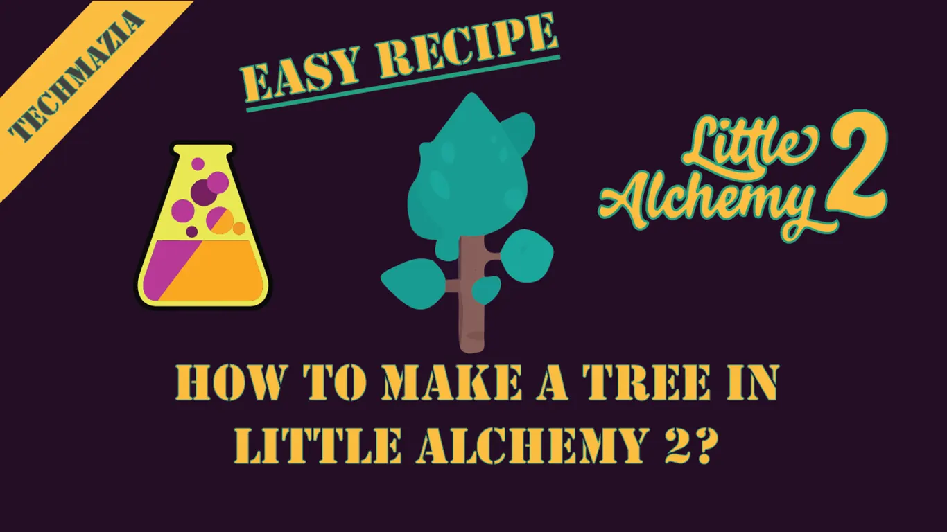 How to make a Tree in Little Alchemy 2? with Tree Icon in the middle of the screen.