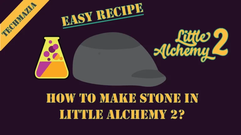 How to make Stone in Little Alchemy 2? with the stone icon in the middle of the image.