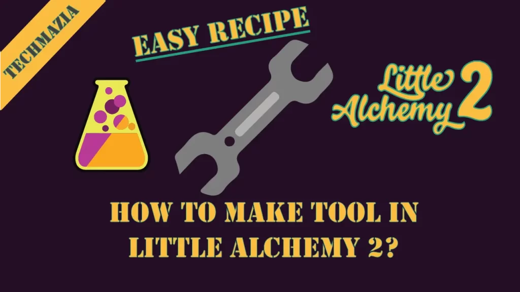 How to make Tool in Little Alchemy 2? with the tool icon in the middle of the image.