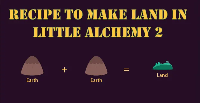 Full recipe to make Land in Little Alchemy 2