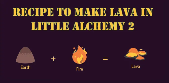 Full Recipe to make Lava in Little Alchemy 2