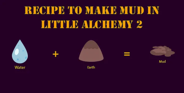 Full recipe to make Mud in Little Alchemy 2
