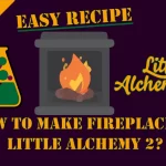 How to make Fireplace in Little Alchemy 2? with the fireplace icon in the middle of the image.