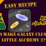 How to make Galaxy Cluster in Little Alchemy 2? with the galaxy cluster in the middle of the image.