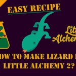 How to make Lizard in Little Alchemy 2? with the lizard icon in the middle of the image.