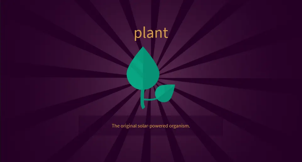 Plant in Little Alchemy 2, with the plant icon in the middle of the image.